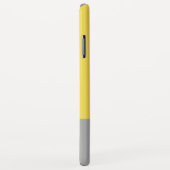 Coques Case-Mate iPhone Yellow & Grey Modern Initials monogram (Dos/Droite)