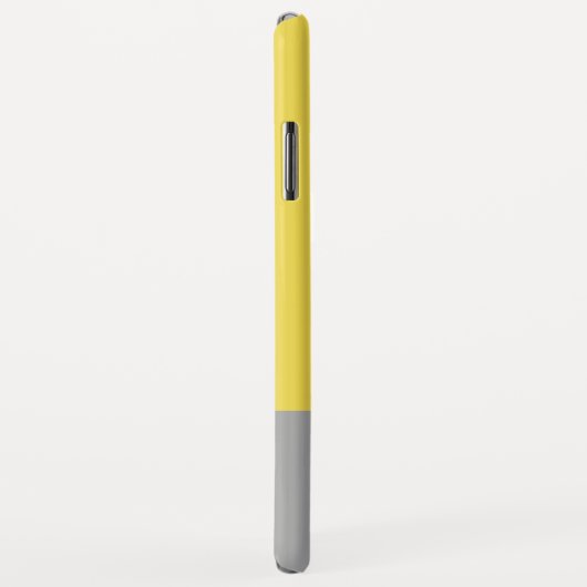 Coques Case-Mate iPhone Yellow & Grey Modern Initials monogram (Dos/Droite)