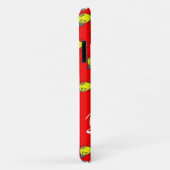Coques Case-Mate iPhone Yellow light bulbs on red (Dos/Droite)
