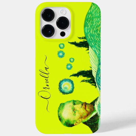Coques Case-Mate iPhone yellow modern vincent artist lemon text editable (Verso)