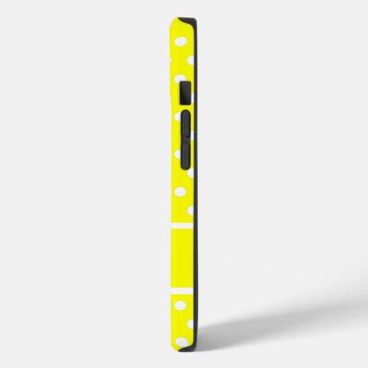 Coques Case-Mate iPhone Yellow Polka (Verso / Gauche)