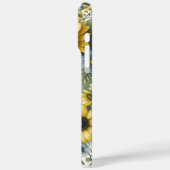 Coques Case-Mate iPhone Yellow Sunflower Boho Bohemian Monogramme (Verso / Gauche)