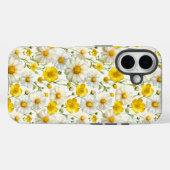 Coques Case-Mate iPhone Yellow Watercolor Wildflower Pattern  (Verso (horizontal))