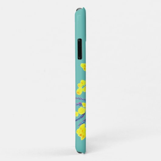 Coques Case-Mate iPhone Yellow Wattle Mimosa (Dos/Droite)