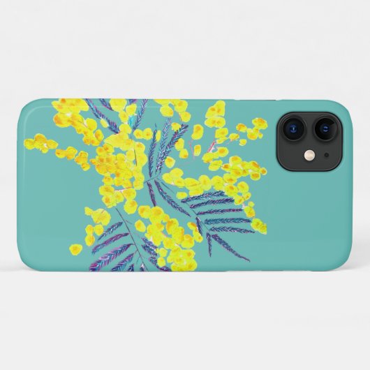 Coques Case-Mate iPhone Yellow Wattle Mimosa (Dos (Horizontal))