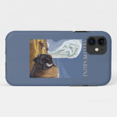 Coques Case-Mate iPhone YellowstoneBison avec vieux fidèle (Dos (Horizontal))
