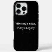 Coques Case-Mate iPhone Yesterday’s Logic Today’s Legacy Developer Quote (Verso)