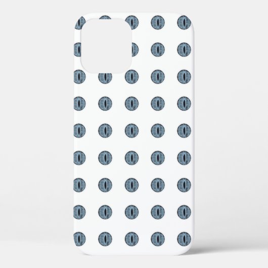 Coques Case-Mate iPhone Yeux à points bleu d'Halloween (Verso)