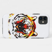 Coques Case-Mate iPhone Yeux de tigres sauvages (Dos (Horizontal))