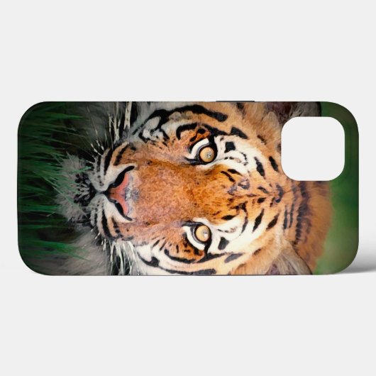 Coques Case-Mate iPhone Yeux du tigre (Verso (horizontal))