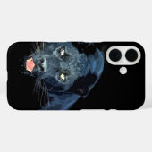 Coques Case-Mate iPhone Yeux Jaguar Black Panther (Verso (horizontal))