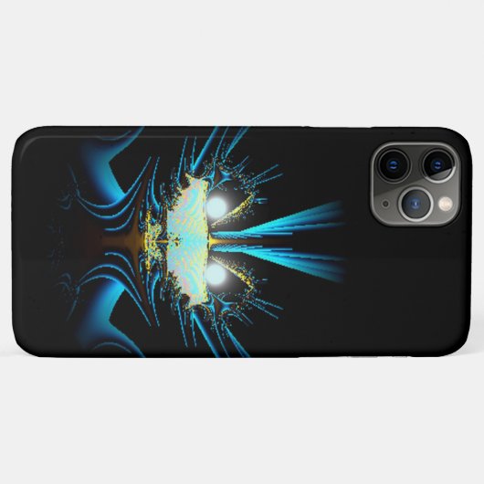 Coques Case-Mate iPhone Yeux lumineux bleu brillant Créature (Dos (Horizontal))