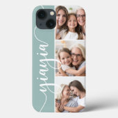 Coques Case-Mate iPhone Yiayia Script Grandma Photo (Verso)