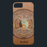 Case-Mate iPhone Case Yin Yang Arbre de vie<br><div class="desc">Le cuir regarde yin yang arbre de vie d'art. Ajoutez un nom pour faire un cadeau qu'ils aimeront.</div>