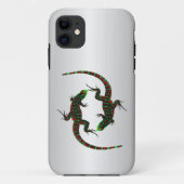 Coques Case-Mate iPhone Yin Yang Lizards Argent (Dos)