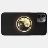 Coques Case-Mate iPhone Yin Yang or sur noir (Dos (Horizontal))