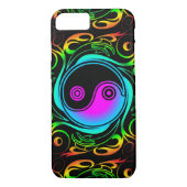 Coques Case-Mate iPhone Yin Yang Psychedelic Rainbow Tattoo (Dos)
