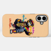 Coques Case-Mate iPhone “Yo Bro !” Adopte le style de vie HipHop - Bear Ra (Verso (horizontal))