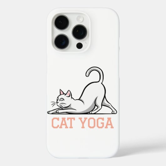 Coques Case-Mate iPhone yoga de chat (Verso)