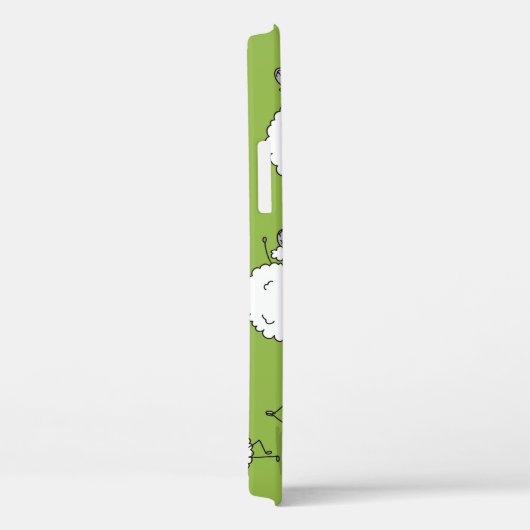 Coques Case-Mate iPhone Yoga Sheep : Whimsical Sketch Fun. (Verso / Droite)