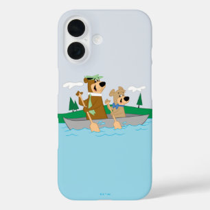 Coques iPhone 16 Yogi Bear et Boo Boo Fun Canoe Adventure