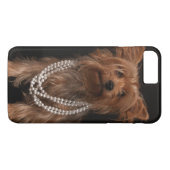 Coques Case-Mate iPhone Yorkie aux perles (Dos (Horizontal))