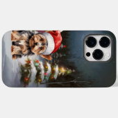 Coques Case-Mate iPhone Yorkshire Terrier Caravan Christmas Adventure (Verso (horizontal))