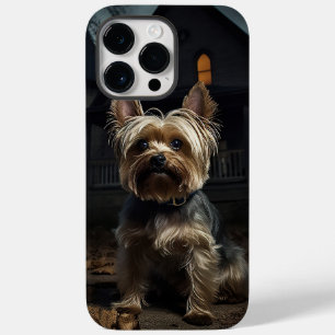 Coque Pour Pour iPhone 14 Pro Max Yorkshire Terrier Halloween Épouvantable