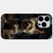 Coques Case-Mate iPhone Yorkshire Terrier Halloween Épouvantable (Verso (horizontal))