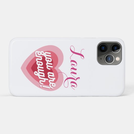 Coques Case-Mate iPhone you are enough, customizable design (Dos (Horizontal))