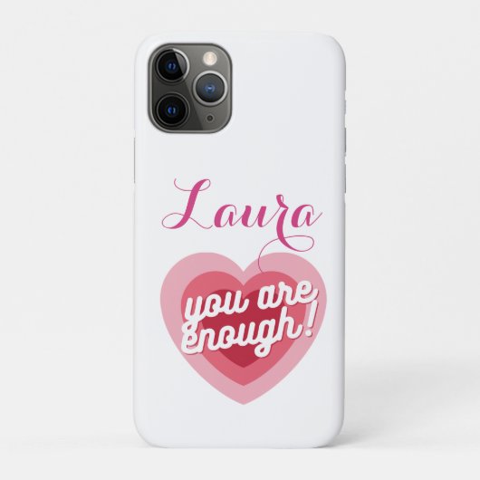 Coques Case-Mate iPhone you are enough, customizable design (Dos)
