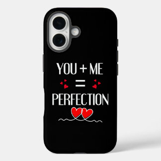 Coques iPhone 16 You + Me = Perfection - Mignonne Conception Couple