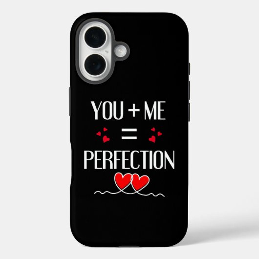 Coques Case-Mate iPhone You + Me = Perfection - Mignonne Conception Couple (Verso)