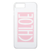 Coques Case-Mate iPhone Your | Bold White Text on Light Pink (Dos)