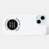 Coques Case-Mate iPhone Your Business Logo Promoteur Business Company (Verso (horizontal))