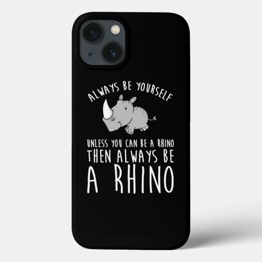 Coques Case-Mate iPhone Yourself Unless You Can Be A Rhino (Verso)