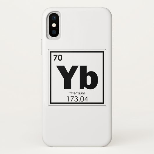 Coques Case-Mate iPhone Ytterbium symbole d'élément chimique forme chimiqu (Dos)