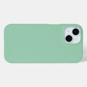 Coques Case-Mate iPhone Yummy Mint vert couleur solide (Verso (horizontal))