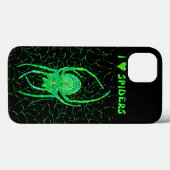Coques Case-Mate iPhone Z Neon Green Spider Éffrayant Arachnid Halloween F (Verso (horizontal))
