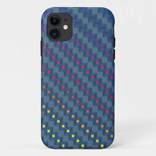 Coques Case-Mate iPhone Zany carrés abstraits (Dos)