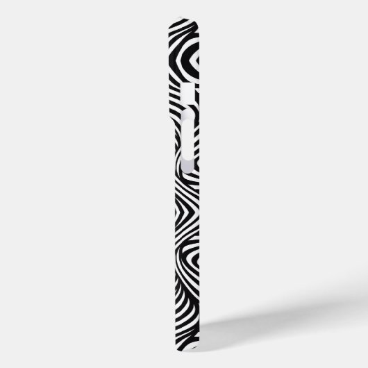 Coques Case-Mate iPhone Zebra Abstrait B&W Sherpa Blanket (Verso / Gauche)