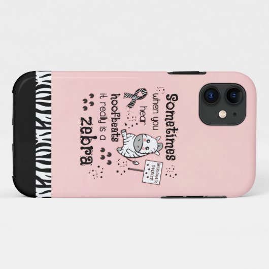 Coques Case-Mate iPhone Zebra awareness (Dos (Horizontal))