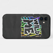 Coques Case-Mate iPhone Zebra Black et Rainbow Wild Me (Dos (Horizontal))