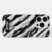Coques Case-Mate iPhone Zebra Black White (Verso (horizontal))