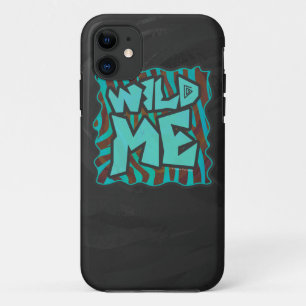 Case-Mate iPhone Case Zebra Brown et Turquoise Wild Me Design