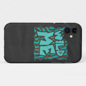 Coques Case-Mate iPhone Zebra Brown et Turquoise Wild Me Design (Dos (Horizontal))