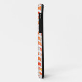 Coques Case-Mate iPhone Zebra Chevron orange et blanc (Dos/Gauche)