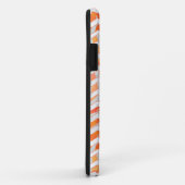 Coques Case-Mate iPhone Zebra Chevron orange et blanc (Dos/Droite)
