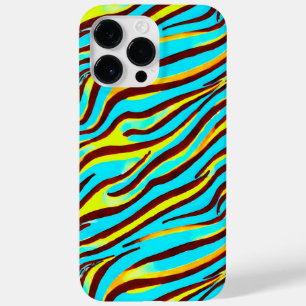 Coque Pour Pour iPhone 14 Pro Max Zebra coloré Imprimer la bande Motif Abstrait