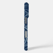 Coques Case-Mate iPhone Zebra Fan Palm Hawaiian Tropical Navy (Verso / Droite)